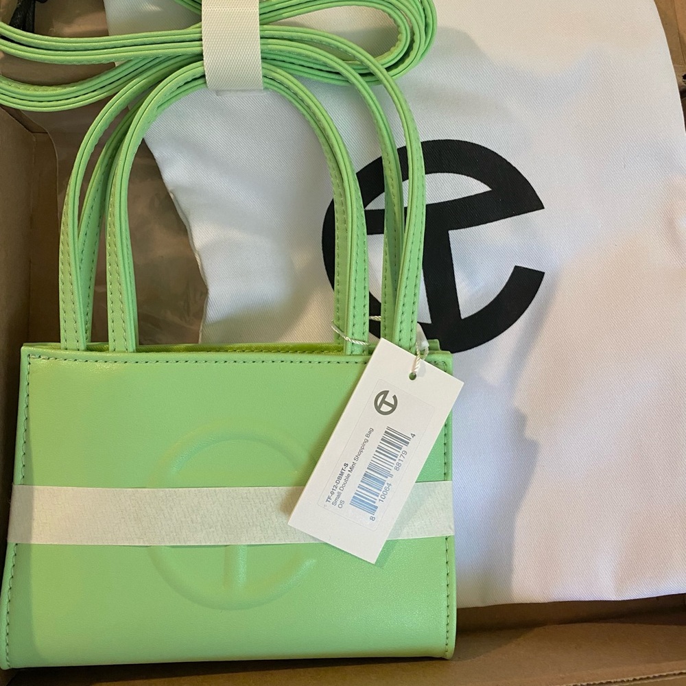 Small Telfar Shopping Bag in Double Mint